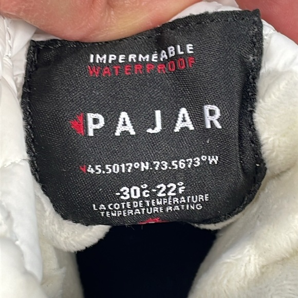 Pajar Canada Gravita Platform Snow Boot White Ice Quilted Warm Sz 9.5 - Picture 15 of 16